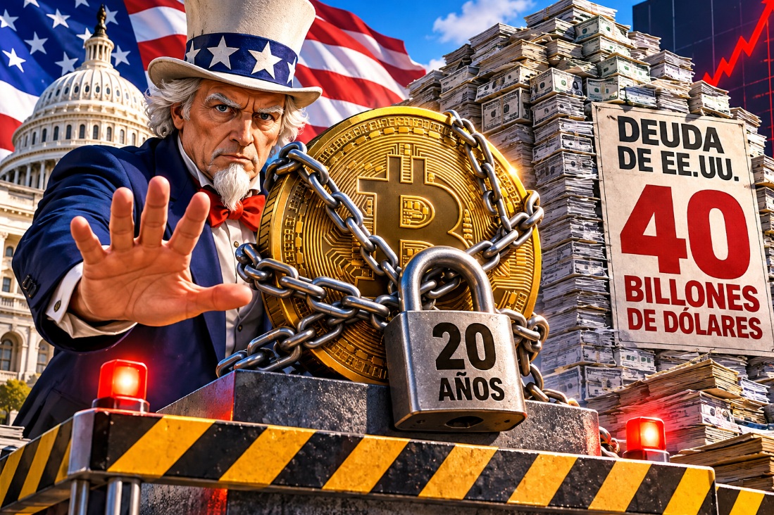 ABD, 40 trilyon doların üzerindeki borç yükü nedeniyle Bitcoin’i 20 yıllığına donduruyor mu?